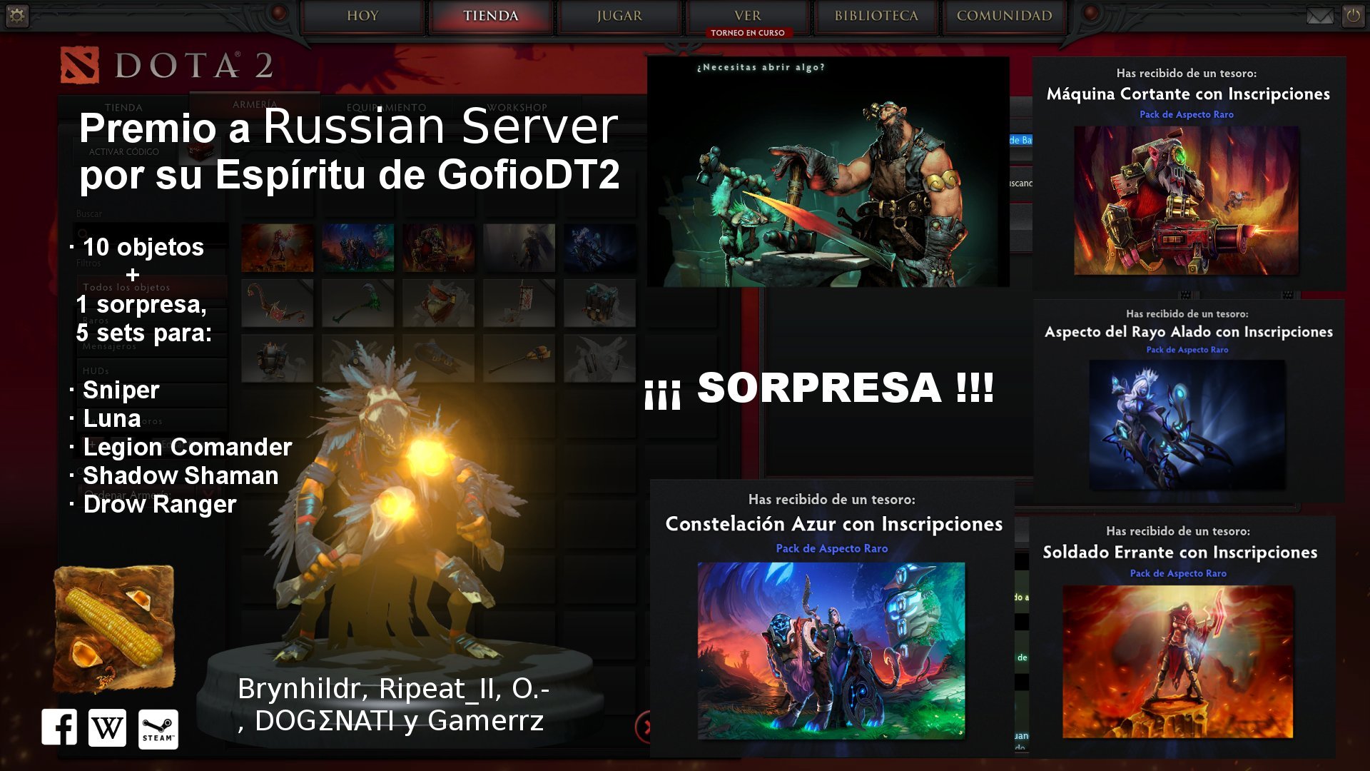 Premio al Espíritu del GOFIODT2 a Russian Server