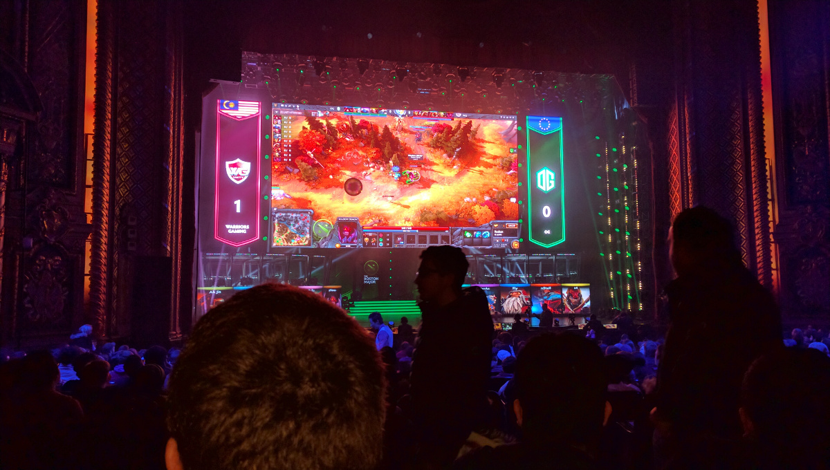 Escenario en el Boston Major, cortesía de Elafito